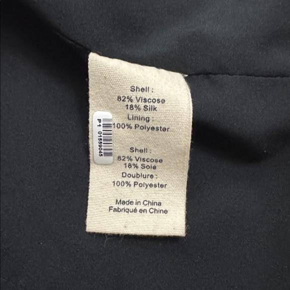 L’Agence Kenzie Black Velvet double breasted Blazer Gold Buttons Size 4 - Picture 14 of 14